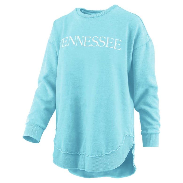 Shop Pressbox Mint Tennessee Volunteers Seaside Springtime Vintage Poncho Pullover Sweatshirt