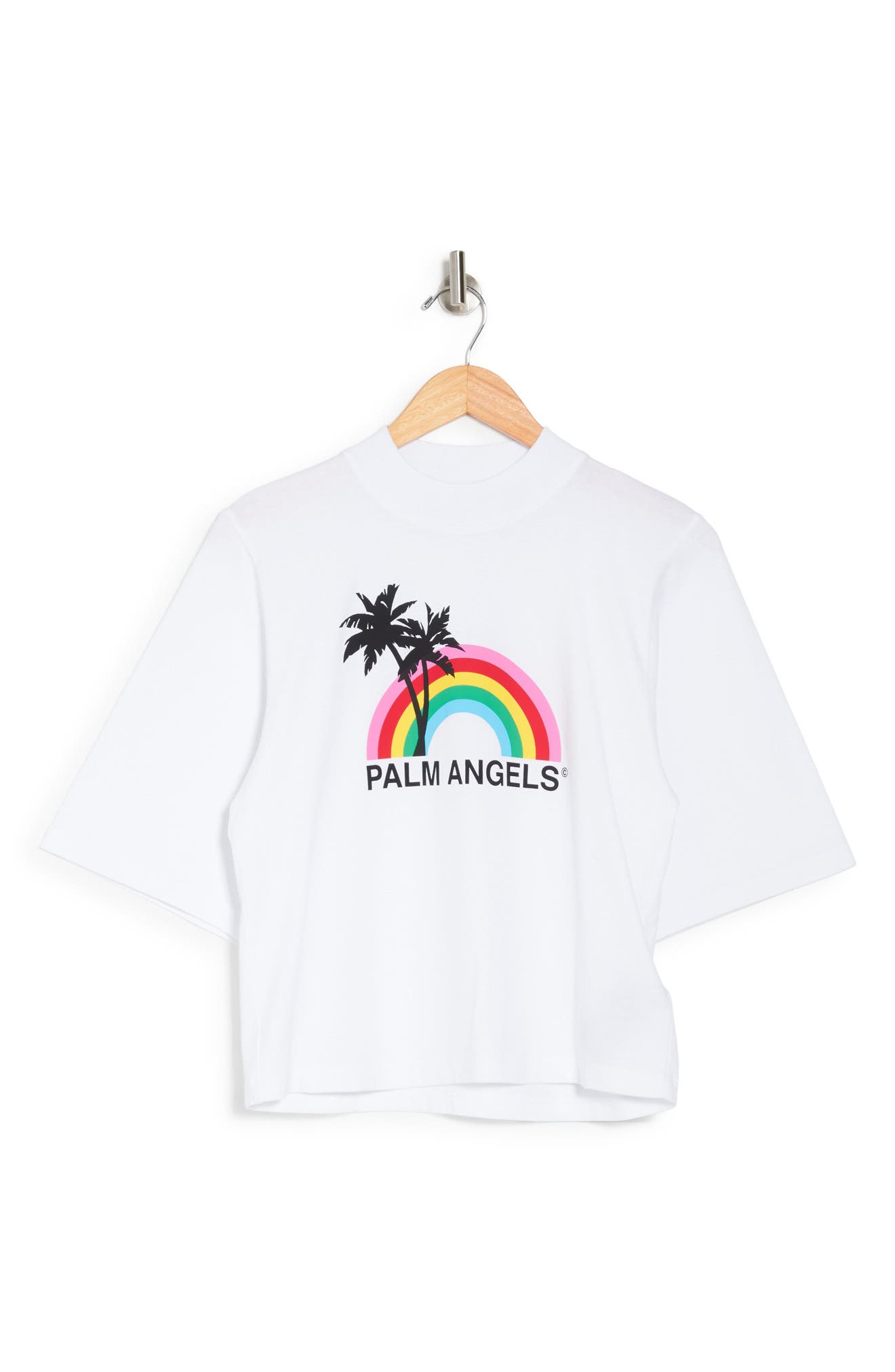 Palm Angels Rainbow Palm Tree Graphic 