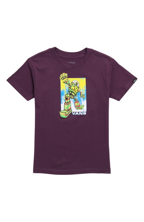 Vans Kids' Robot Cotton Graphic T-Shirt in Blackberry Wine at Nordstrom, Size 2T