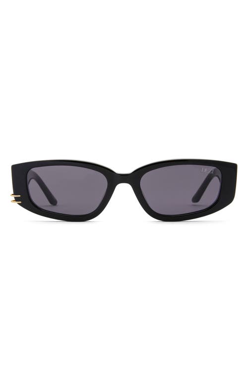 Dezi Cuffed 53mm Square Sunglasses In Black