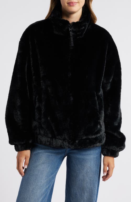 Shop Ugg(r) Faux Fur Jacket In Black