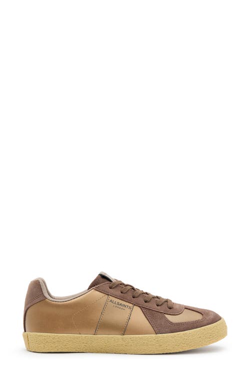 Shop Allsaints Jaimee Sneaker In Bronze Brown