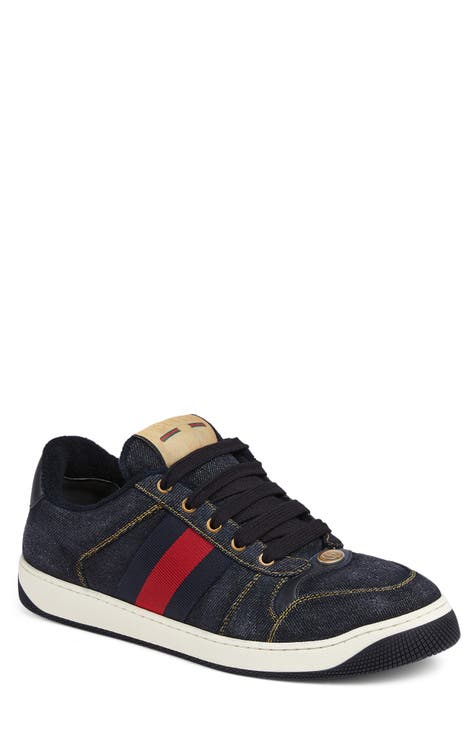 Gucci sneakers hot sale navy blue