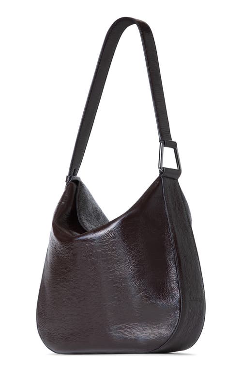 AKRIS AKRIS MEDIUM ANNA LEATHER HOBO BAG 
