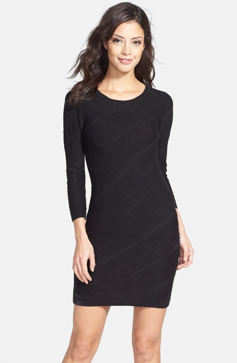 Jessica Simpson Cable Knit Body-Con Sweater Dress | Nordstrom