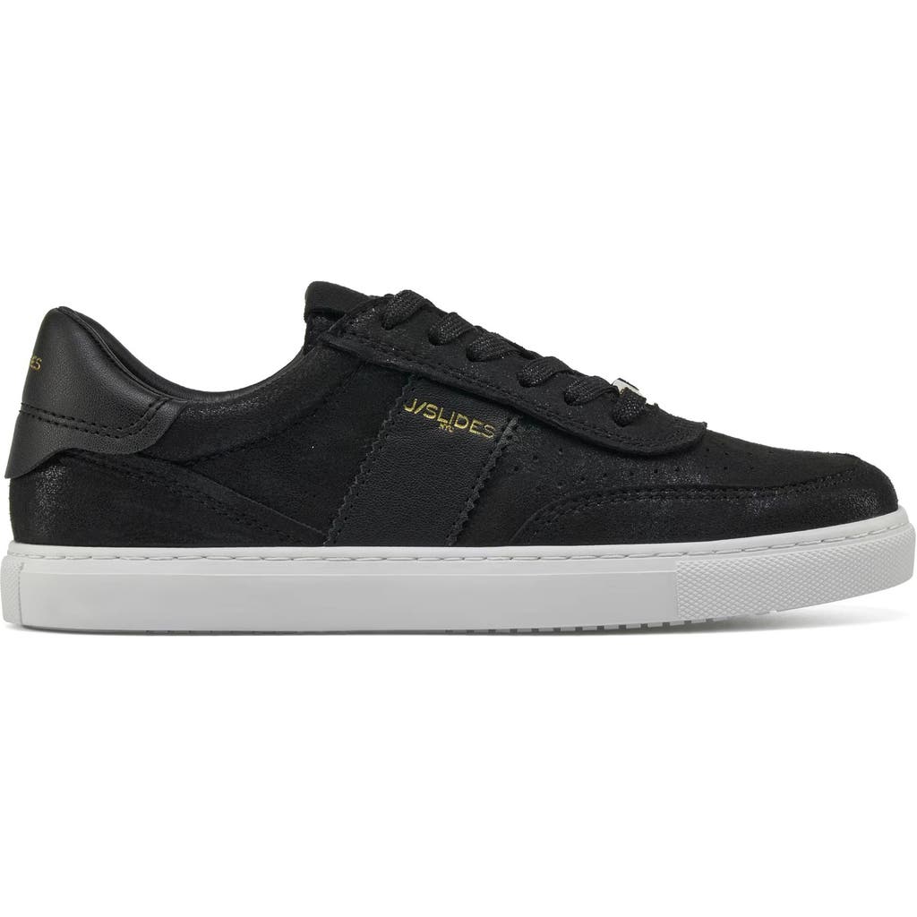 Jslides Footwear Tinsely Sneaker In Metllic Black