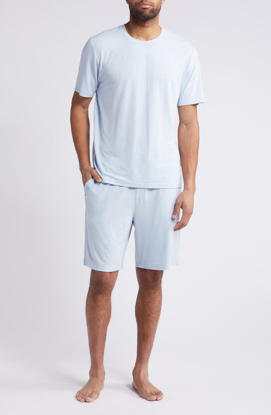 Shop Nordstrom Cooling Short Pajamas In Blue Skyway