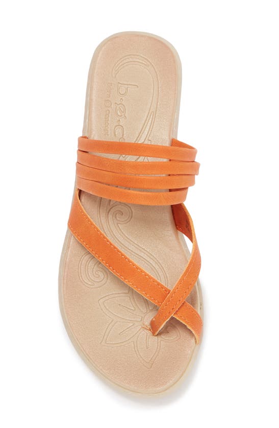 B O C By Born Alisha Toe Loop Sandal In Orange Nubuck