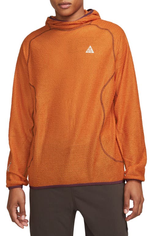 Nike Acg Wolf Lichen Caps Hoodie In Orange