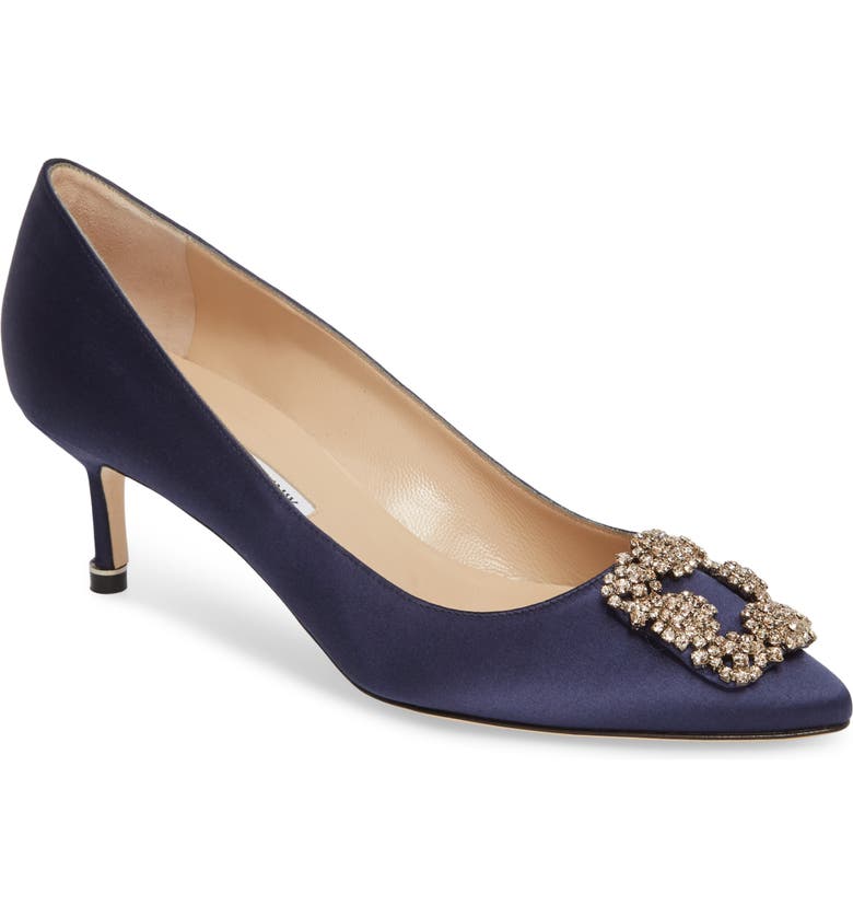 Manolo Blahnik 'Hangisi' Crystal Embellished Pump (Women) | Nordstrom