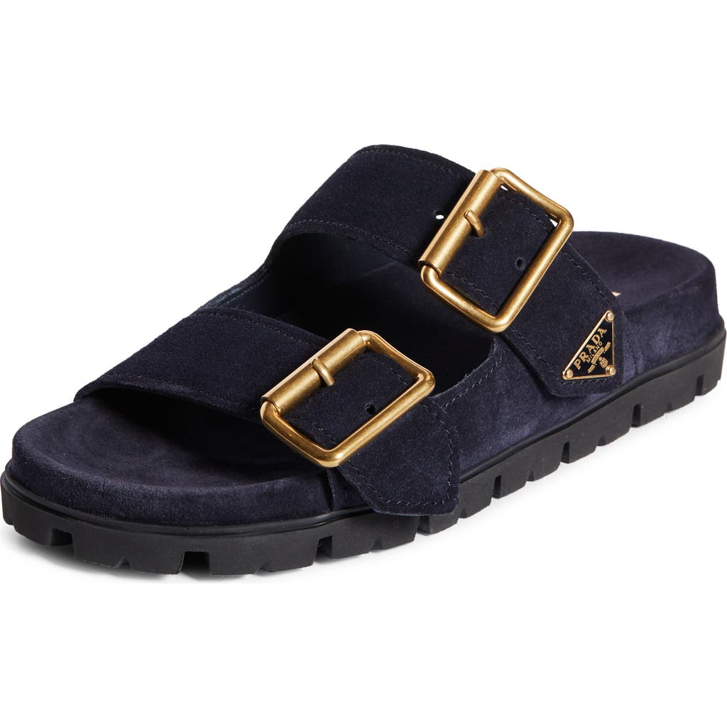 Prada Double Strap Sandal In Purple