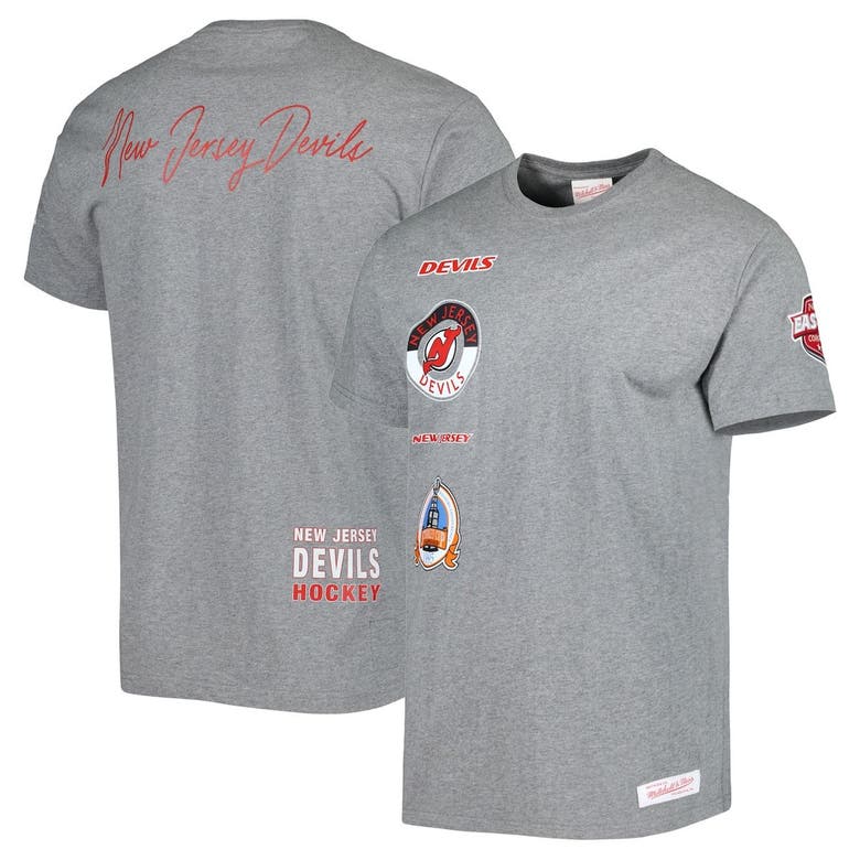 Mitchell & Ness Heather Gray New Jersey Devils City Collection Tshirt