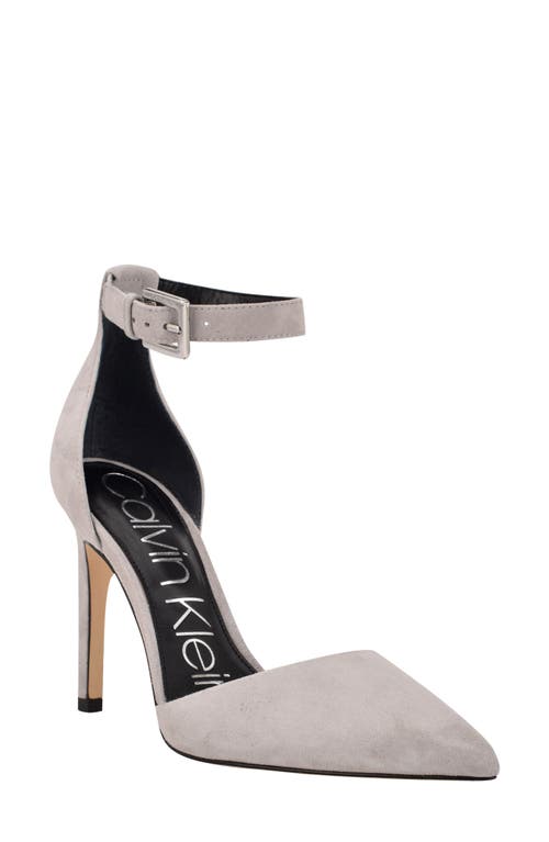 UPC 195972014275 product image for Calvin Klein Hilda Ankle Strap Pump in Grey at Nordstrom, Size 8.5 | upcitemdb.com