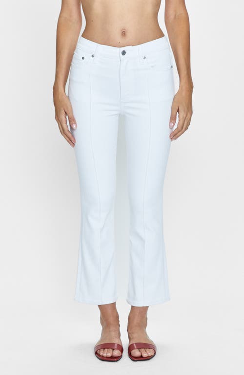 Shop Pistola Lennon High Waist Ankle Bootcut Jeans In Le Blanc