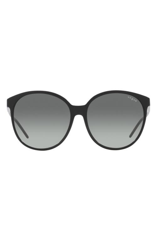 56mm Gradient Phantos Sunglasses in Black