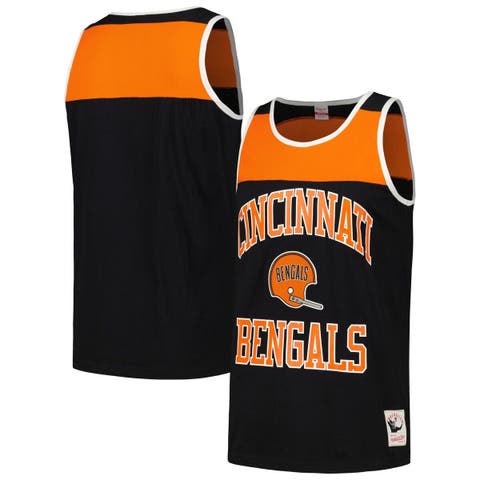 Lids Denver Broncos Mitchell & Ness Split Body Tank Top - Orange