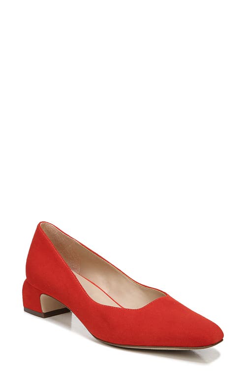 27 EDIT Naturalizer Florence Square Toe Pump in Poppy Suede at Nordstrom, Size 9.5