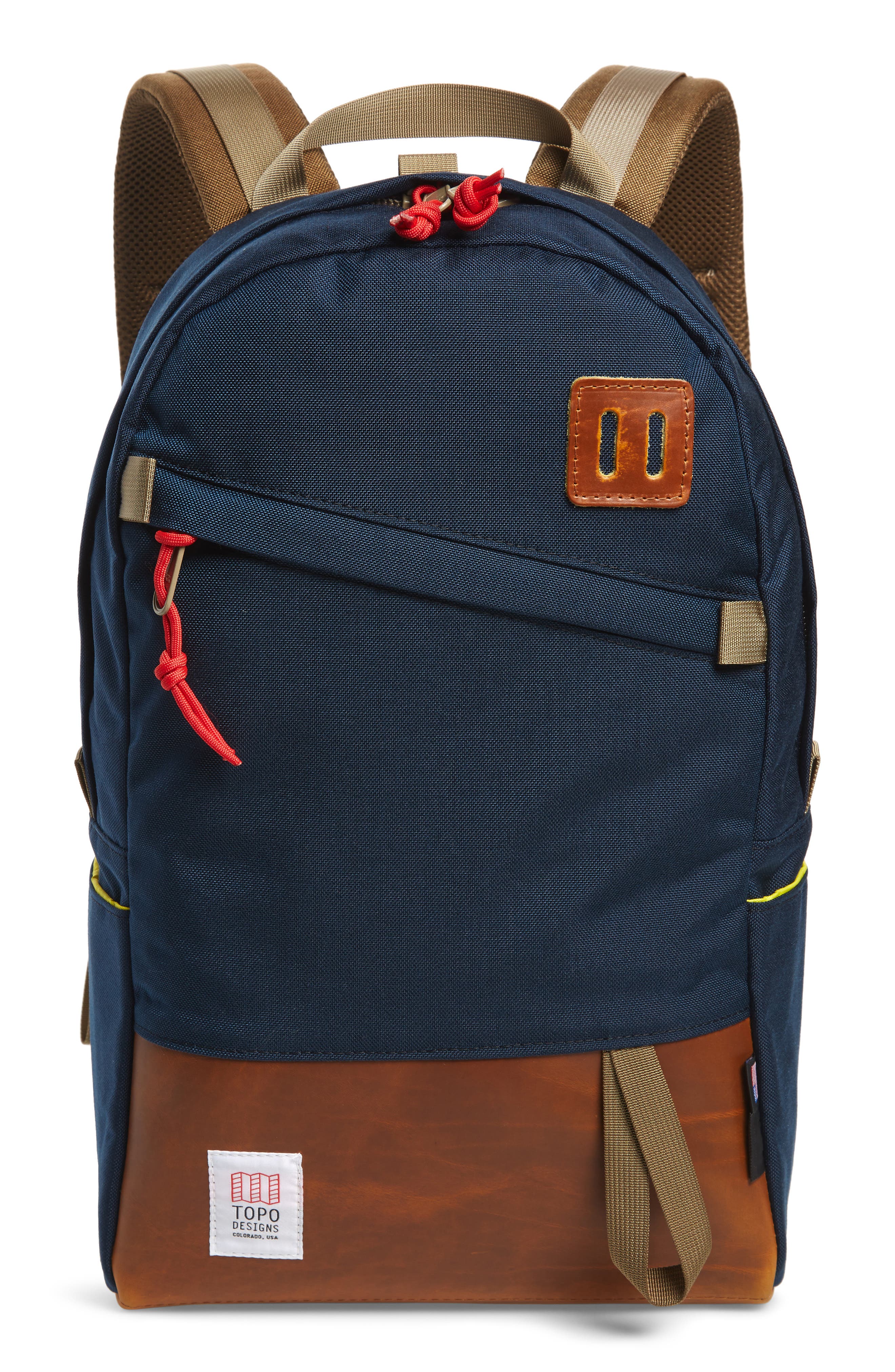 leather daypack backpack