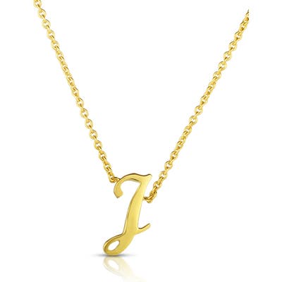Robert Coin Cursive Initial Pendant Necklace