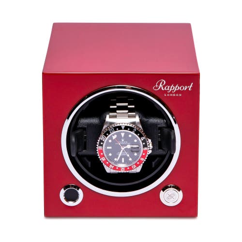 Rapport London Evolution Single Watch Winder In Red