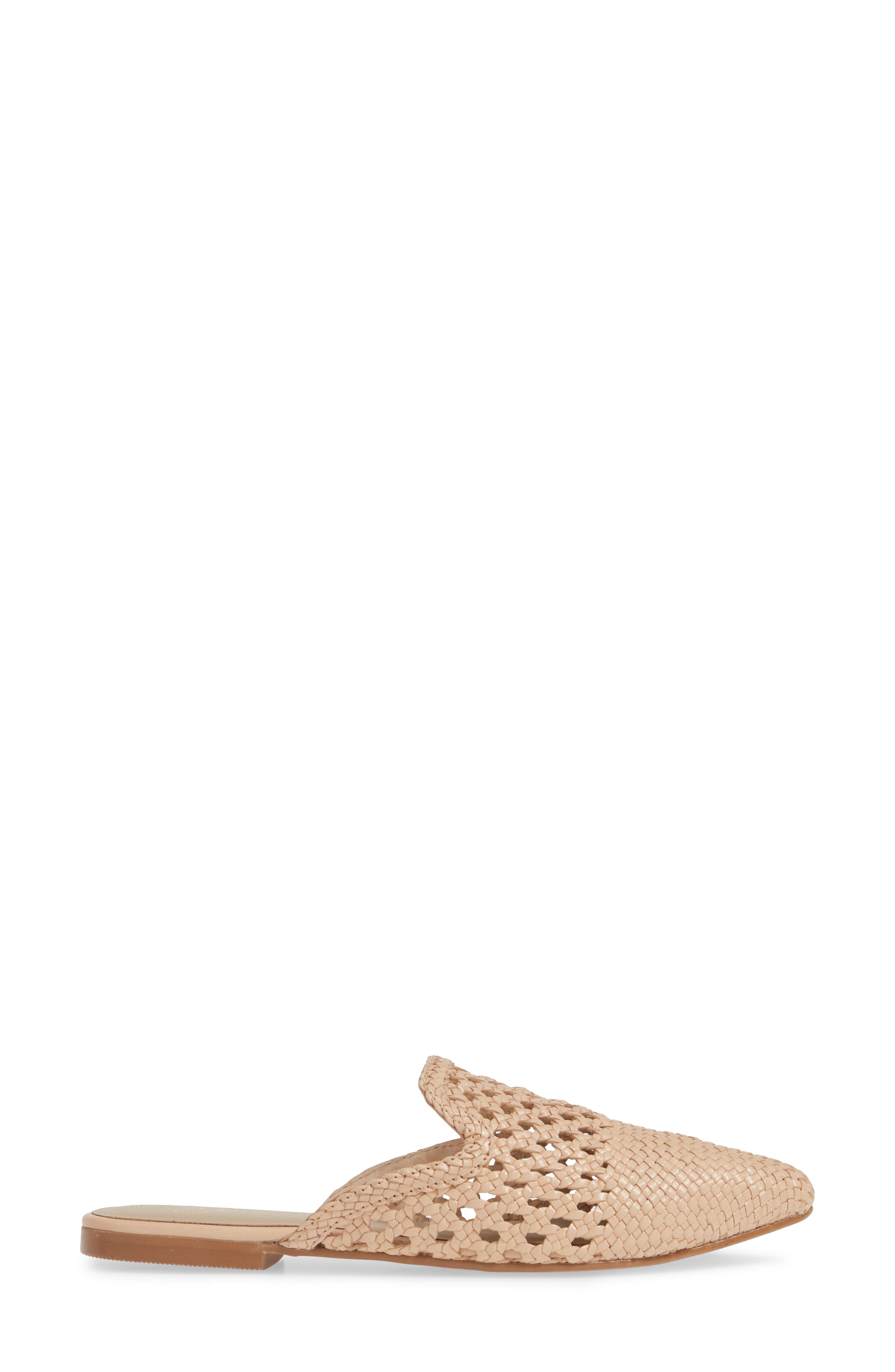 corra woven loafer mule