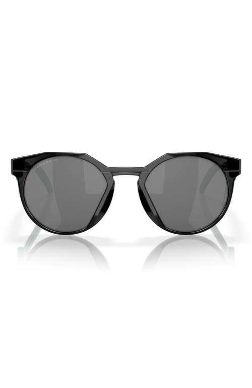 Oakley HSTN Cycle the Galaxy Collection 52mm Prizm Polarized Round Sunglasses in Shiny Black at Nordstrom