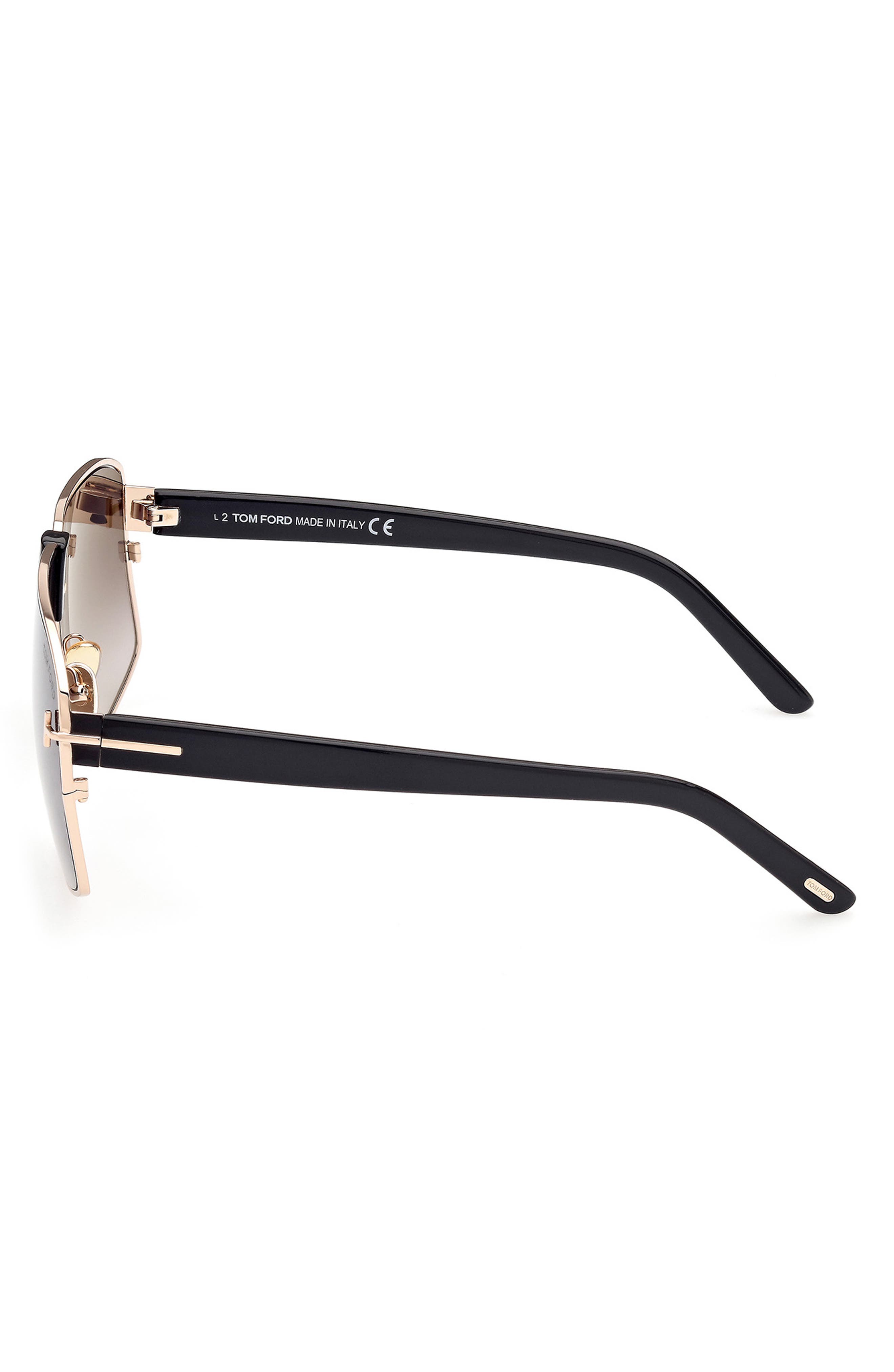 tom ford 66mm geometric sunglasses