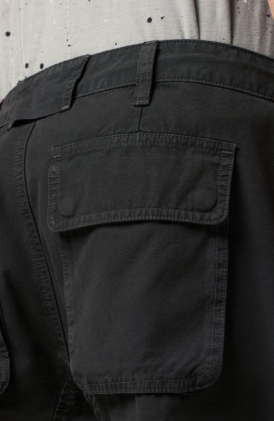 Shop Hudson Jeans Tracker Cargo Shorts In Black