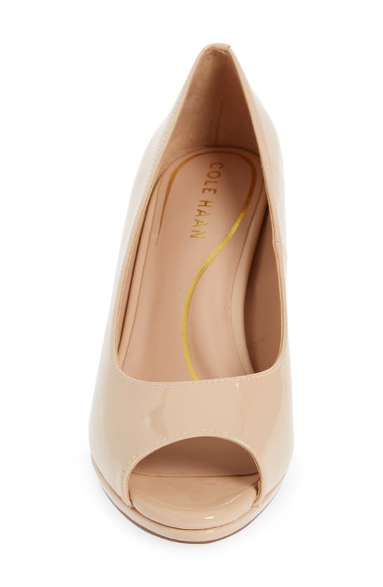 Cole Haan Drado Peep Toe Pump In Brush Pate