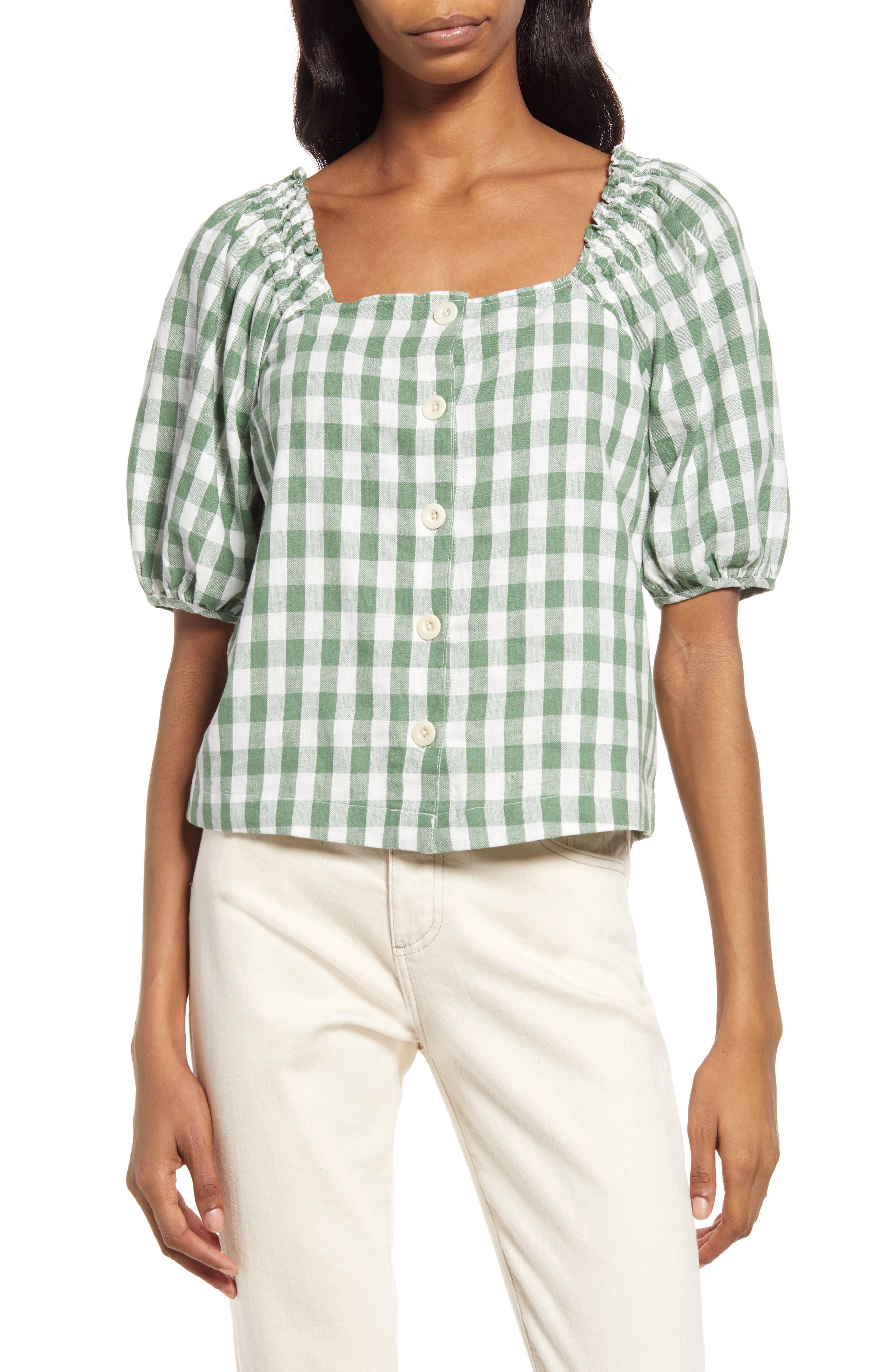 womens gingham shirts | Nordstrom