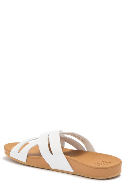 Shop Reef Cushion Spring Sandal In White/tan