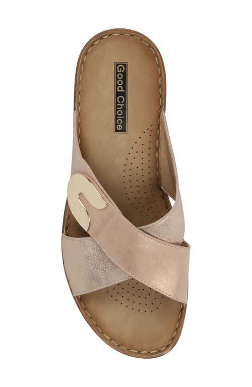 Good Choice New York Demi Platform Wedge Slide Sandal In Blush