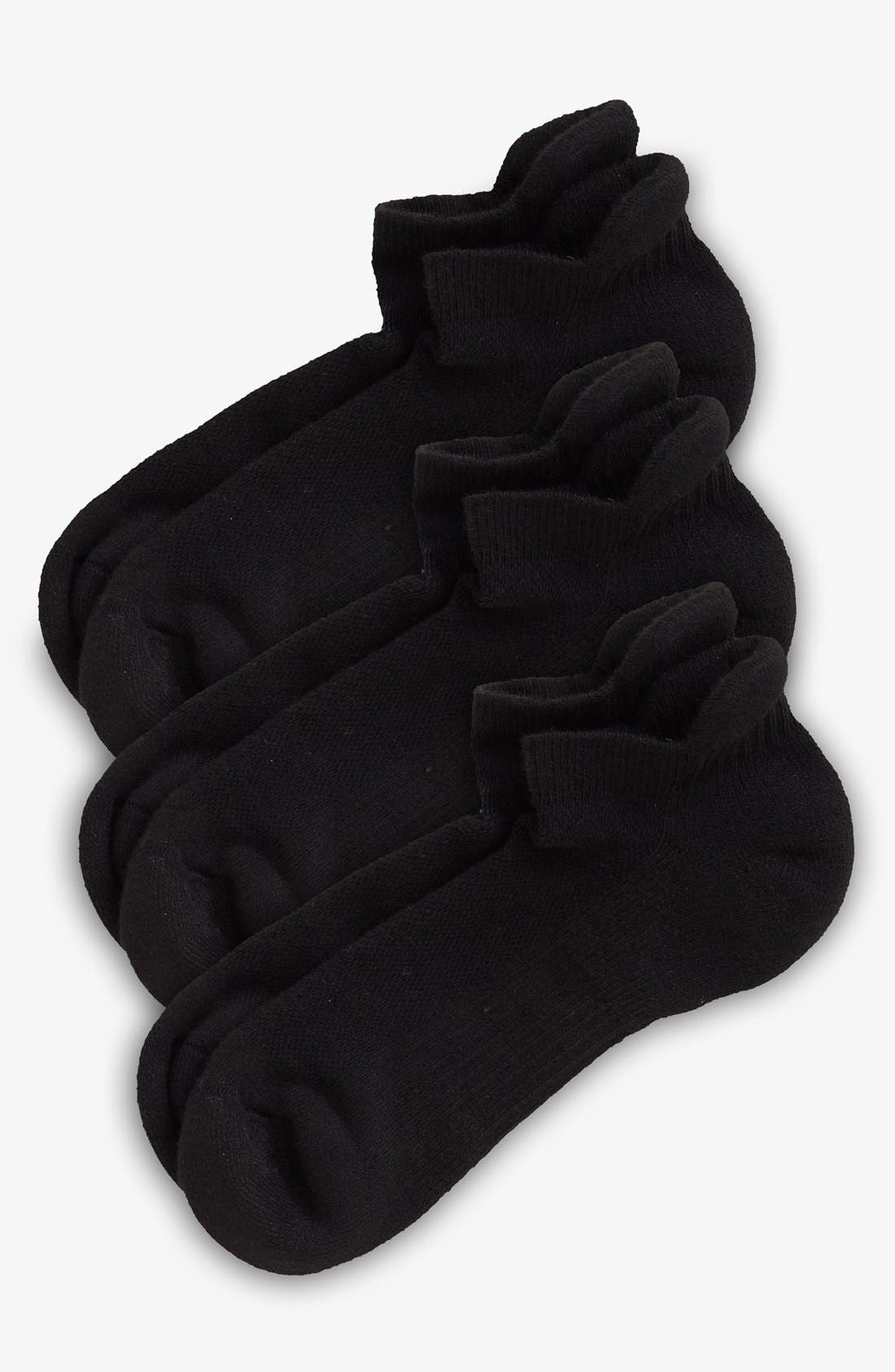 Zella 3-Pack Tab Back Socks | Nordstrom