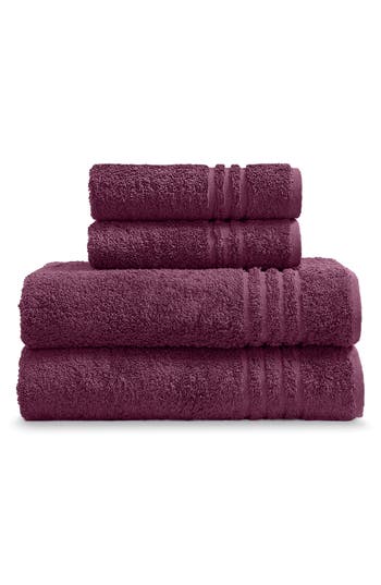ELLA JAYNE HOME ELLA JAYNE HOME SOLID COTTON 4-PIECE TOWEL SET
