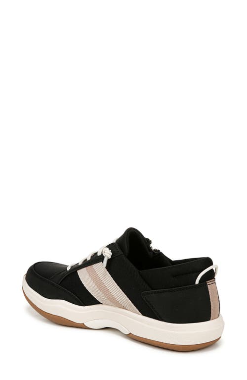 Ryka Rykä Carefree Zip Walking Sneaker In Black