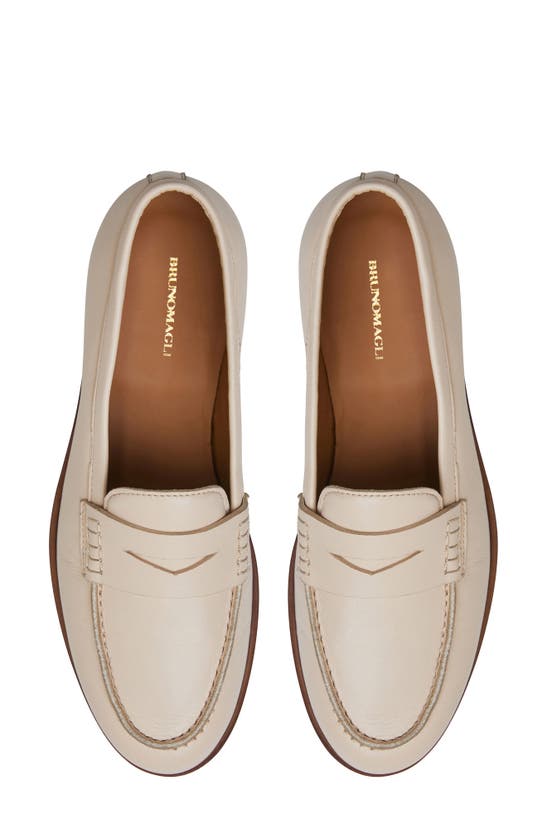 Shop Bruno Magli Lixia Loafer In Bone