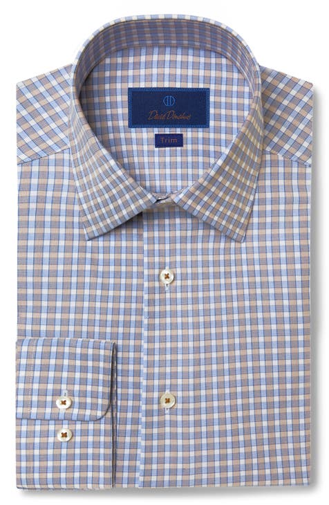 contrast trim dress shirt | Nordstrom