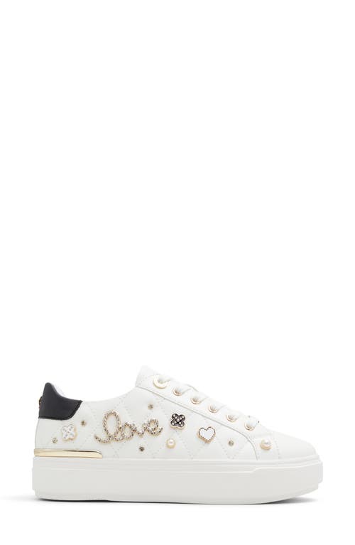 Shop Aldo Visuetti Platform Sneaker In White