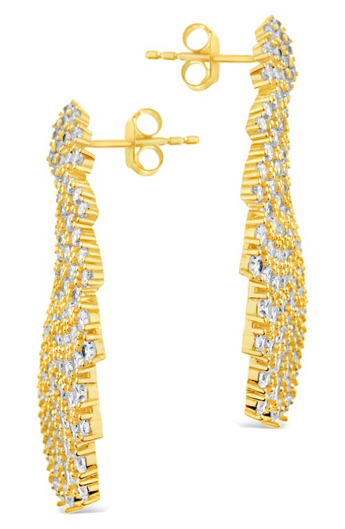 Sterling Forever Viola Cz Statement Stud Earrings In Gold