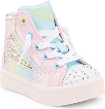 Pink Girls Twi-lites 2.0 Light Up Sneaker, Skechers