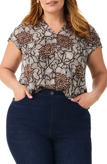 NIC+ZOE Petal Bloom Chiffon Top | Nordstrom