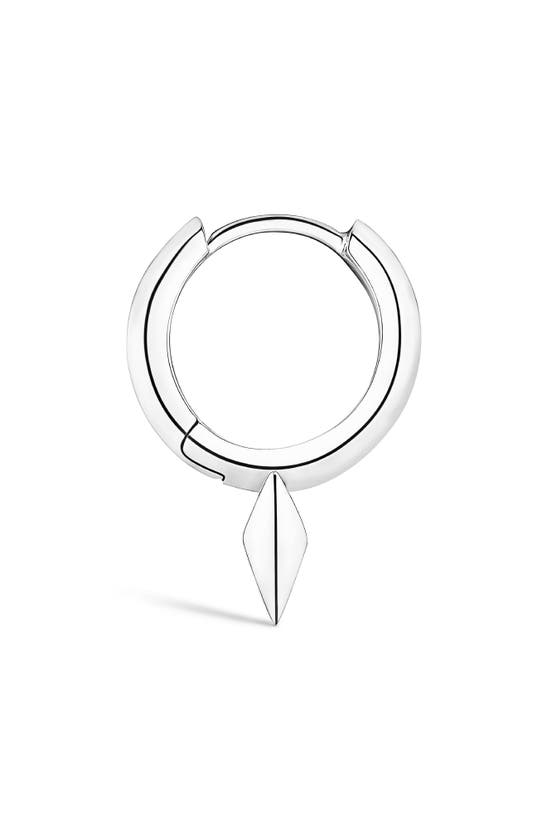 Maria Tash Single Faceted Short Spike Clicker Earring In White Gold