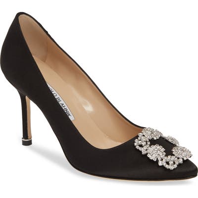 Manolo Blahnik Hangisi Pump, Black