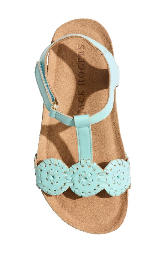 Shop Jack Rogers Kids' Lauren Ankle Strap Sandal In Turquoise
