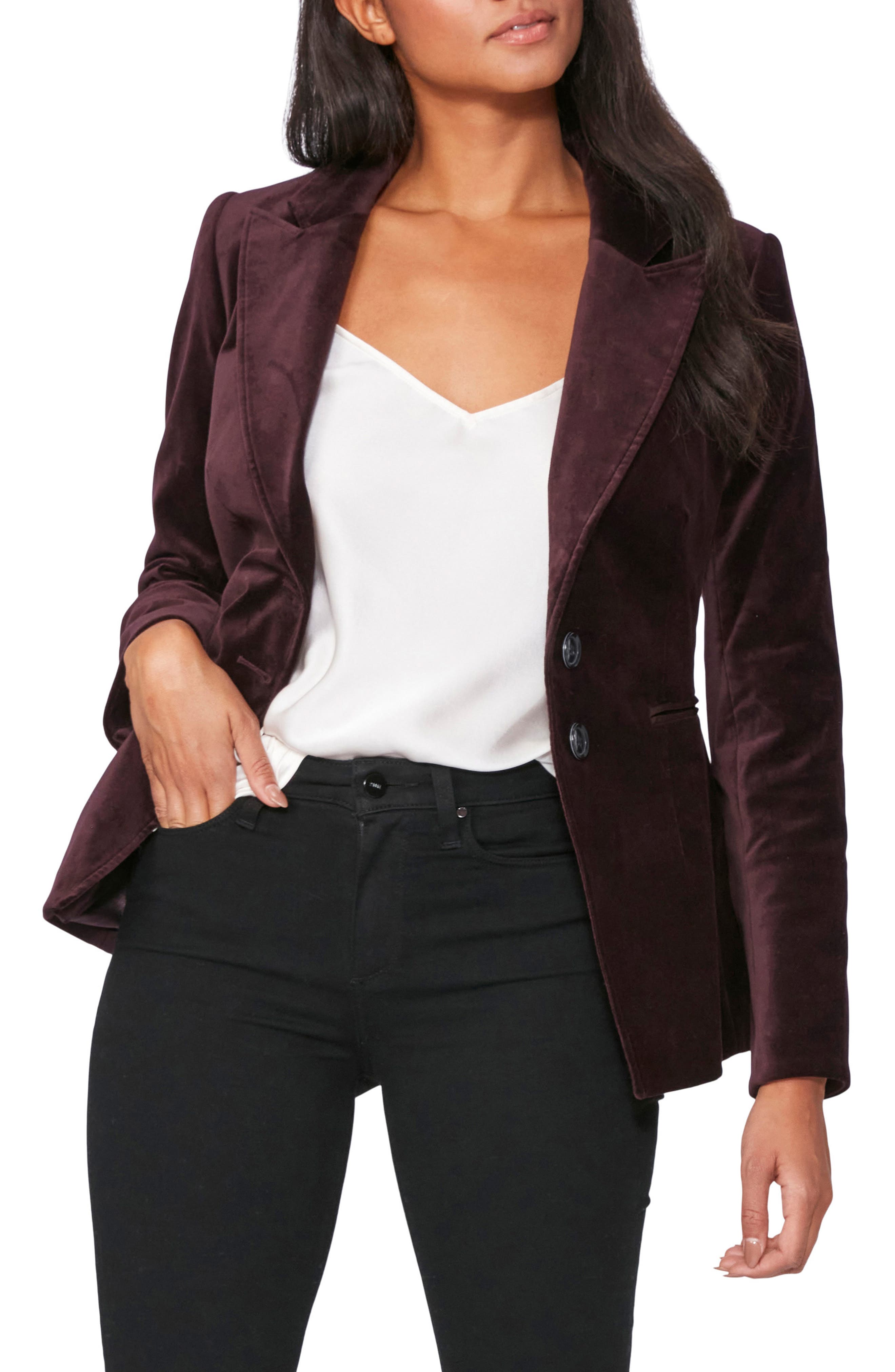 nordstrom velvet blazer