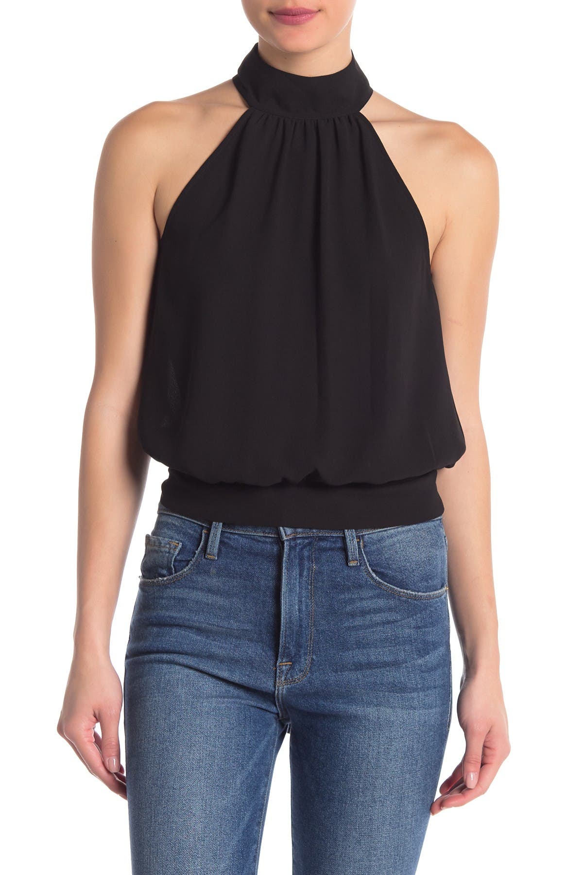 sheer back top