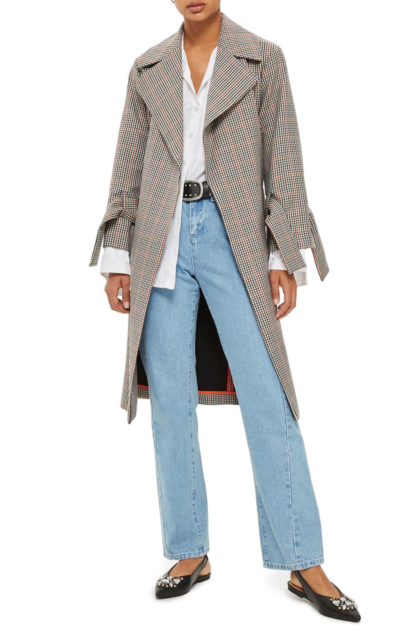 Check Wrap Trench Coat Nordstrom