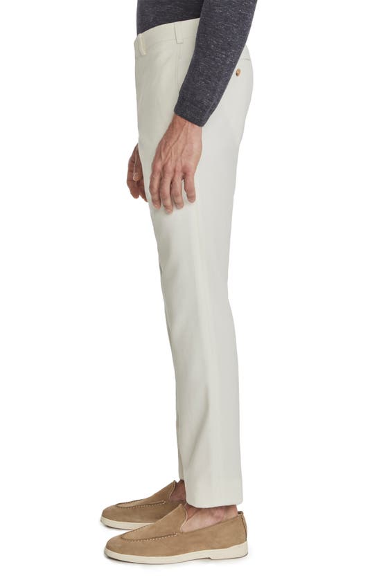 Jack Victor Palmer Crossover Stretch Pants In Off White