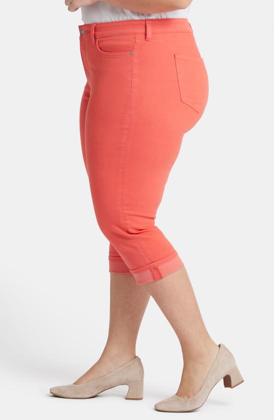 Nydj Marilyn Cool Embrace® Cuff Crop Straight Leg Jeans In Fruit Punch