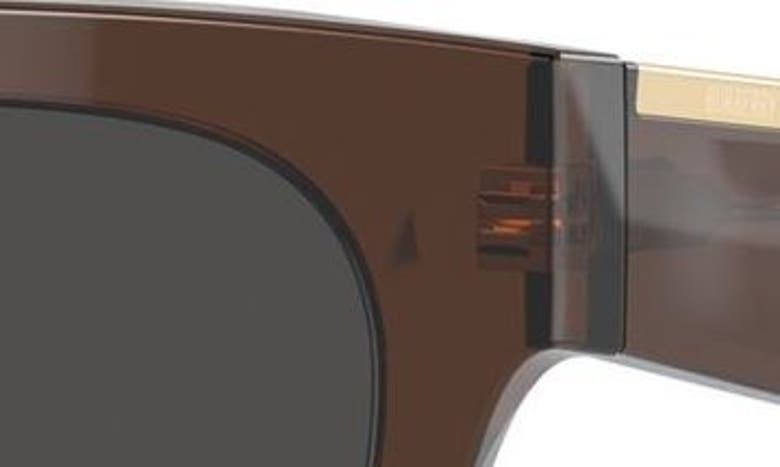 Burberry Elevated Check 52mm Square Sunglasses In Brown